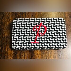 Women’s wallet P Initial 13 card slots 3 pockets black white.7-12” LX4-1/2”W